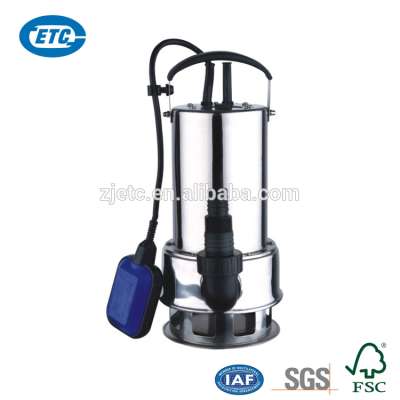 TUV CE/GS Electric Sewage Centrifugal Submersible Pump With Integrated Float Switch